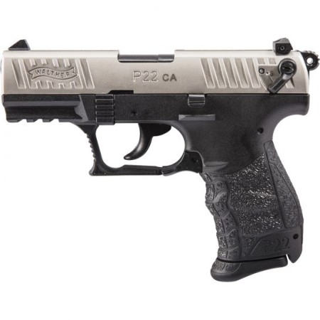 Walther P22 CA .22lr Pistol, Nickel - 5120336