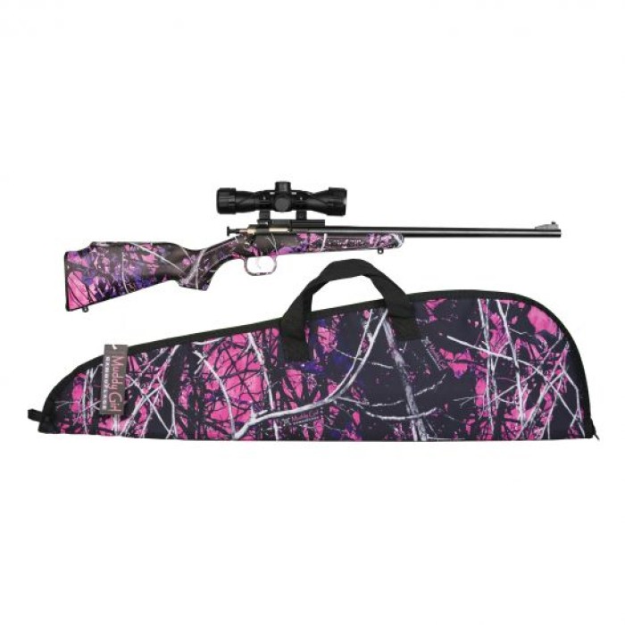 Keystone Sporting Arms Crickett .22 Lr 16.25" Single Shot Camo Stock Muddy Girl Camouflage Scope Pkg