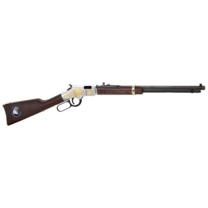 Henry Law Enforcement Tribute Edition .22 S/l/lr Lever Action Rifle, Brown - H004LE