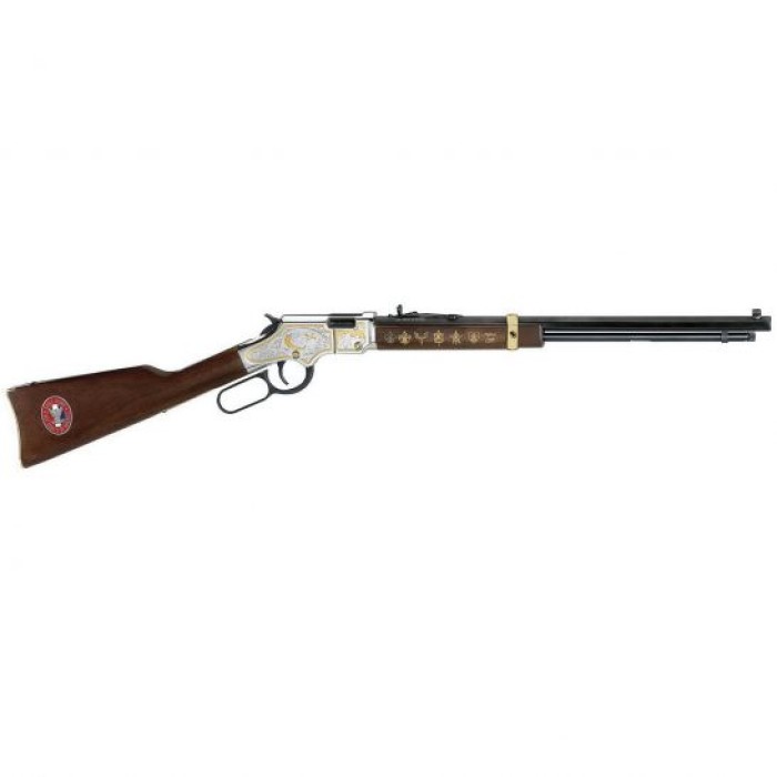 Henry Eagle Scout Tribute Edition .22 S/l/lr Lever Action Rifle, Brown - H004ES