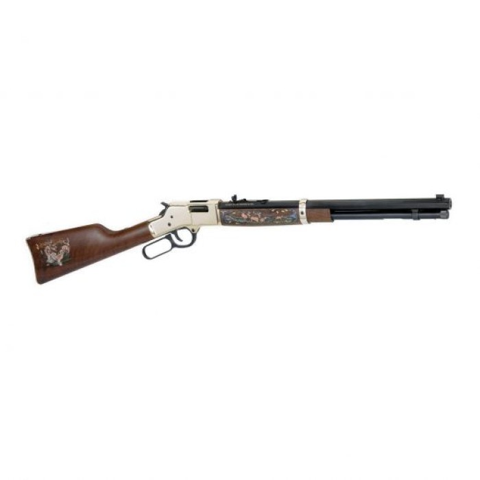 Henry Big Boy Wildlife Edition II .44 Mag/.44 Spl Lever Action Rifle, Brown - H006WL2