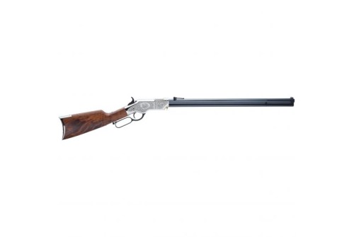 Henry Original Henry Silver Deluxe Engraved Edition .44-40 Win Toggle Link Lever Action Rifle, Brown - H011SD