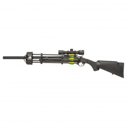 Traditions Crackshot and Crackshot XBR Package - Black Synthetic .22/.27 Long Break Open Rifle Combo, Blk - CRX6-220070