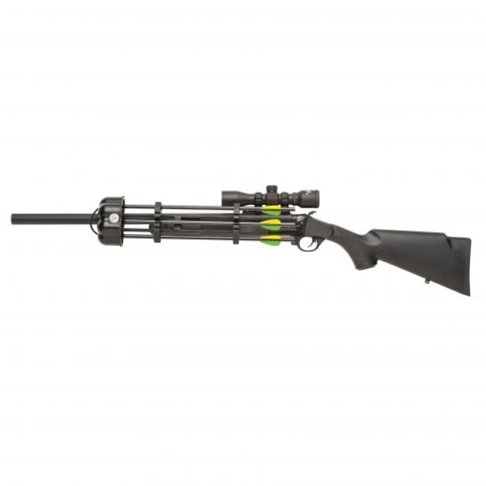 Traditions Crackshot and Crackshot XBR Package - Black Synthetic .22/.27 Long Break Open Rifle Combo, Blk - CRX6-220070
