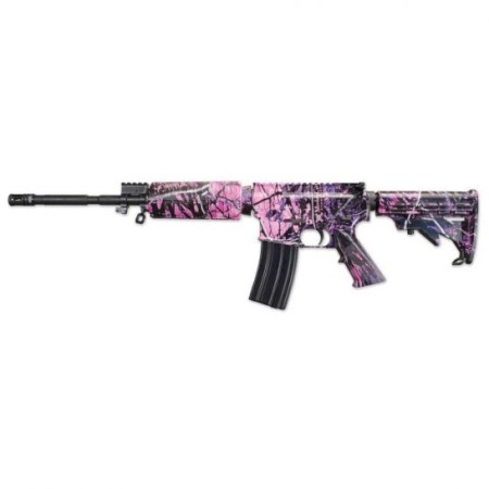 Windham Weaponry SRC .223 Rem/5.56 Semi-Automatic AR-15 Rifle, Muddy Girl Camo - R16M4FTT-C4