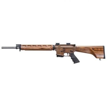 Windham Weaponry WW-15 Varmint Exterminator 223 Fluted Flat-Top Rifle with Nutmeg Wood Stock