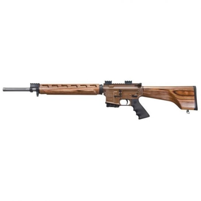 Windham Weaponry WW-15 Varmint Exterminator 223 Fluted Flat-Top Rifle with Nutmeg Wood Stock