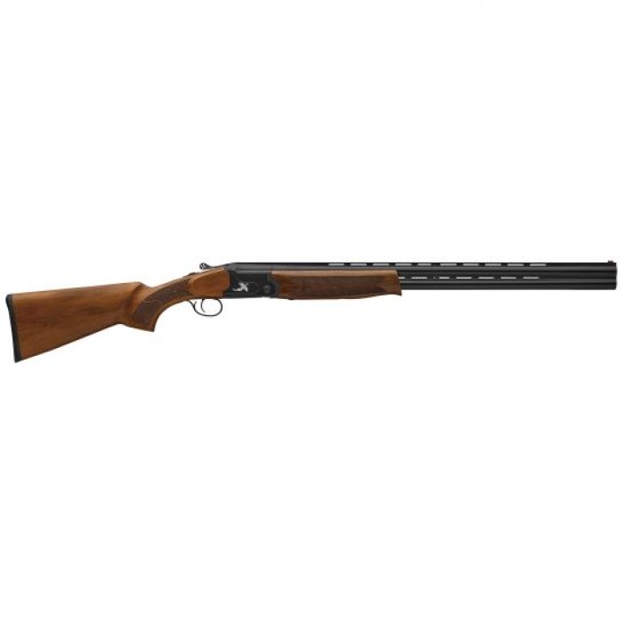 Hatfield Gun Field 28" 12 Gauge Shotgun 3" Over Under, Black Chrome with Bird - USF12W