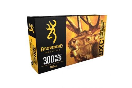 Browning 300 Winchester Magnum 185gr BXC Ammunition, 20 Round Box - B192203001