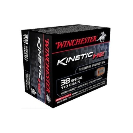 Winchesterchester Kinetic High Energy 38 Special 110gr Jacketed Hollow Poiint, 20rd Box