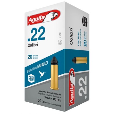 Aguila .22 LR, 20gr, LSP - 50 Rounds [MPN: 1B222337]