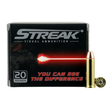 Ammo Inc Streak 125 gr Jacketed Hollow Point .38 Spl Ammo, 20/box - 38125JHPSTRK