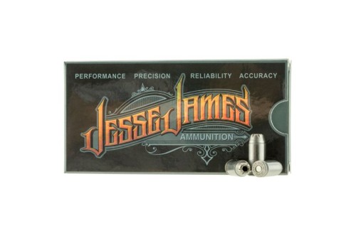 Ammo, Inc. Jesse James .40Cal 180 Grain HP Brass Cased Centerfire Pistol Ammo, AMMO40180HP-JJ20