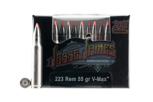 Jesse James Black Label 223/5.56 55gr, V-Max 20rd Box