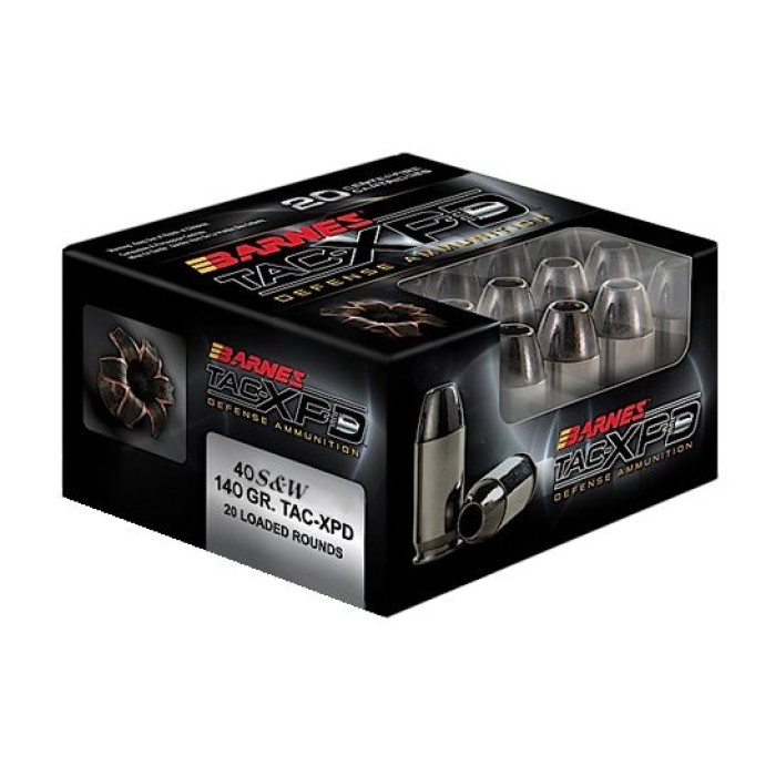 Barnes Bullets TAC-XPD 140 gr Barnes TAC-XP .40 S&W Ammo, 20/box - 21554