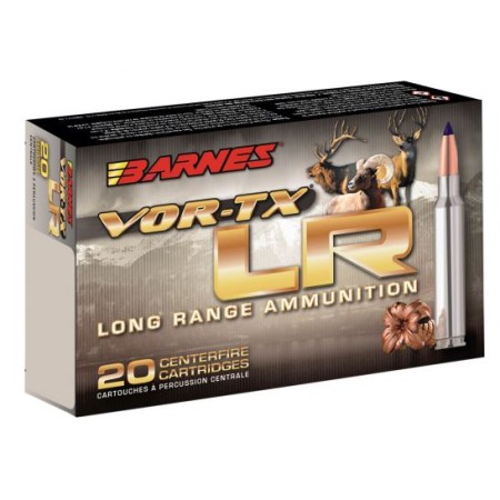 Barnes Bullets VOR-TX LR 129 gr LRX Boat Tail .270 Win Ammo, 20/box - 31198