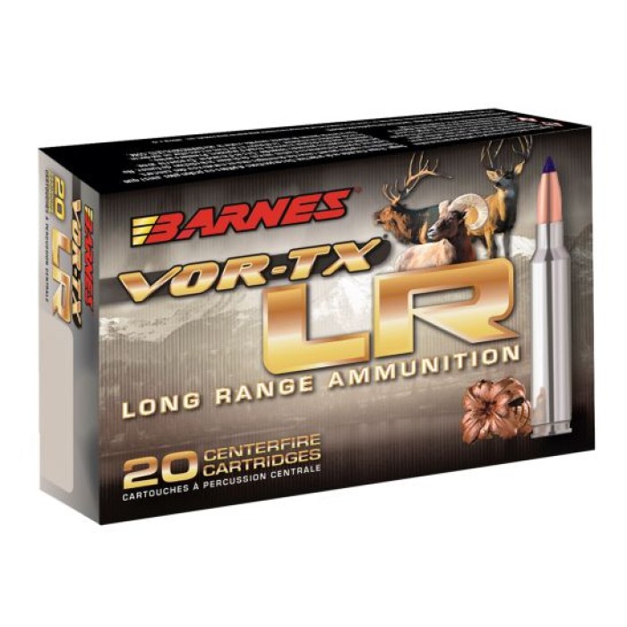 Barnes Bullets VOR-TX LR 190 gr LRX Boat Tail .300 RUM Ammo, 20/box - 29011