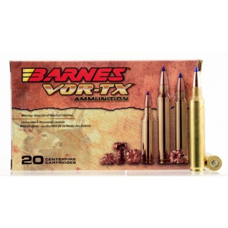 Barnes Bullets 21571 VOR-TX Rifle  300 RUM 165 gr Tipped TSX Boat Tail 20 Bx/ 10 Cs