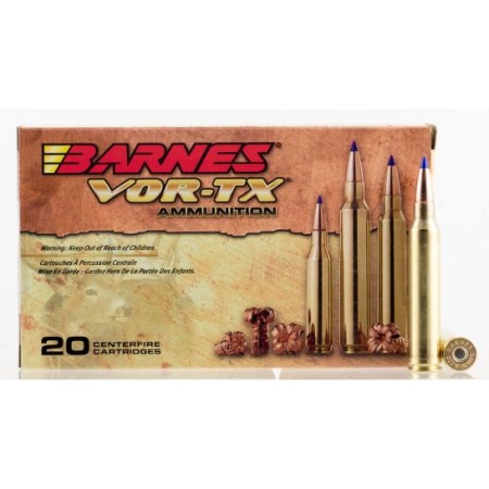Barnes Bullets VOR-TX 165 gr Tipped TSX Boat Tail .300 Win Mag Ammo, 20/box - 21537
