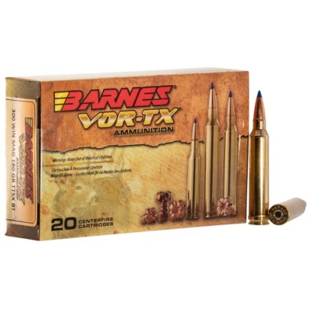 Barnes Bullets 21538 VOR-TX Rifle  300 Win Mag 180 gr Tipped TSX Boat Tail 20 Bx/ 10 Cs