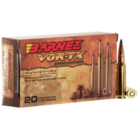 Barnes Bullets VOR-TX 150 gr Tipped TSX Boat Tail .308 Win Ammo, 20/box - 21540