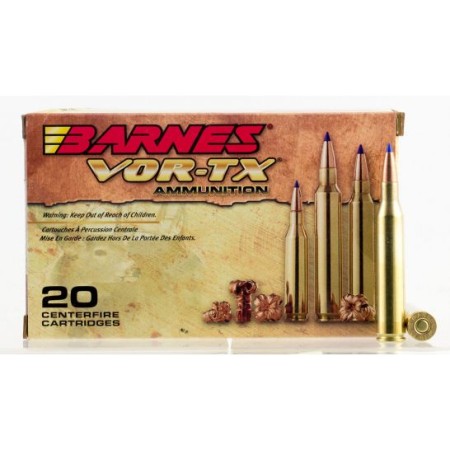 Barnes Bullets VOR-TX 100 gr Tipped TSX Boat Tail .25-06 Rem Ammo, 20/box - 21557