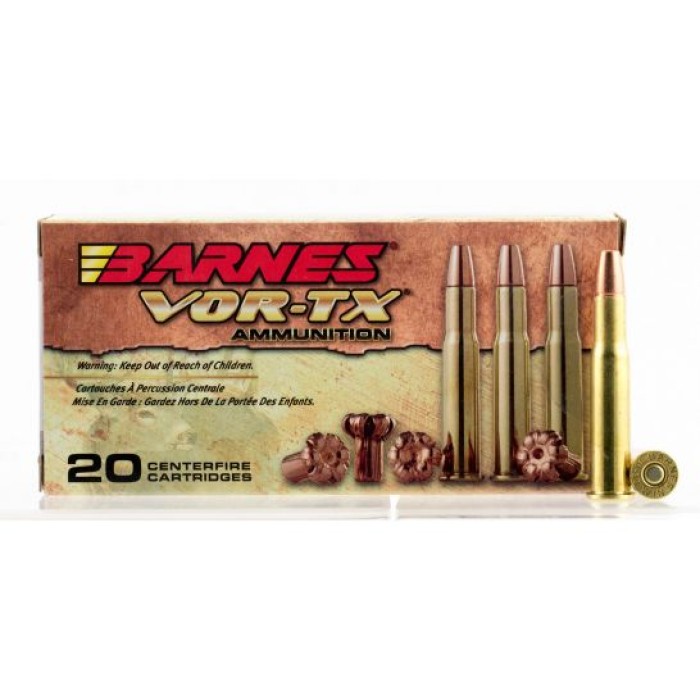 Barnes Bullets VOR-TX 150 gr TSX Flat Nose .30-30 Win Ammo, 20/box - 21535