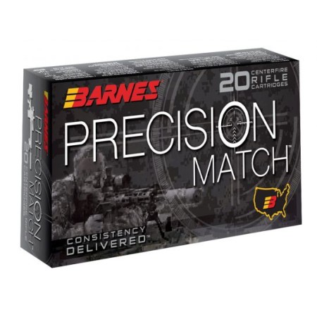 Barnes Bullets Precision 300 gr Open Tip Match Boat Tail .338 Lapua Mag Ammo, 20/box - 30728