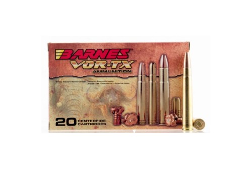 Barnes Vor-Tx Safari Centerfire .375 H&H Magnum 300 grain TSX Flat Base Centerfire Rifle Ammo, 20 Rounds, 22014