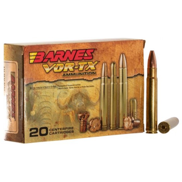 Barnes Bullets VOR-TX Safari 400 gr TSX Flat Base .416 Rem Mag Ammo, 20/box - 22017