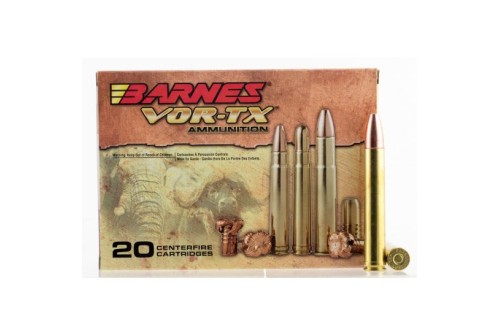 Barnes Bullets VOR-TX Safari 500 gr TSX Flat Base .458 Lott Ammo, 20/box - 22027