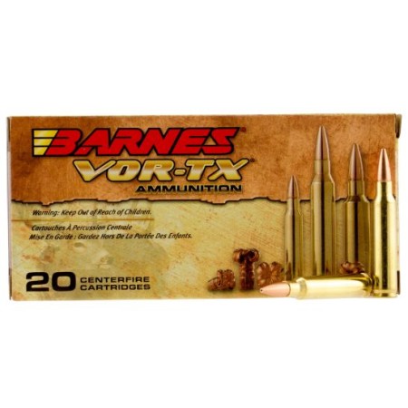 Barnes Bullets VOR-TX 62 gr TSX Boat Tail 5.56 Ammo, 20/box - 31190