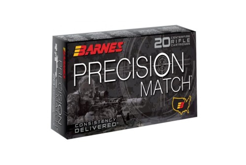 Barnes Bullets Precision 85 gr Open Tip Match Boat Tail 5.56 Ammo, 20/box - 30848