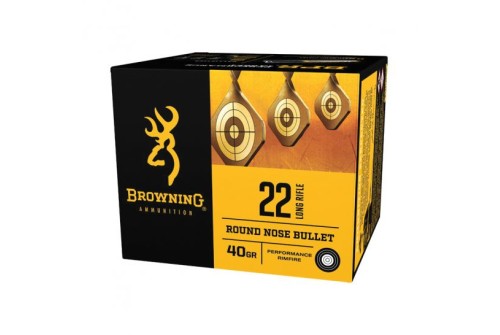 Browning BPR Performance 40 gr Lead Round Nose .22lr Ammo, 1600 Rounds - B194122400