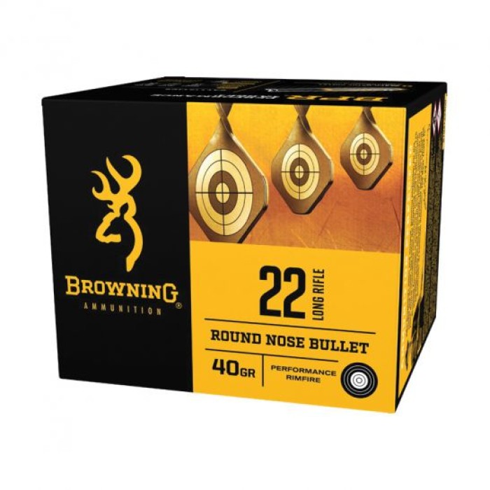 Browning BPR Performance 40 gr Lead Round Nose .22lr Ammo, 1600 Rounds - B194122400