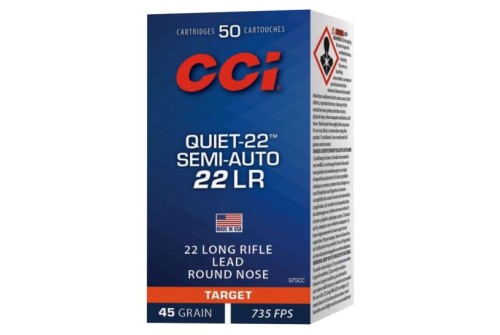 CCI Quiet-22 Semi-Auto 45 gr Soft Point .22lr Ammo, 50/box - 975CC