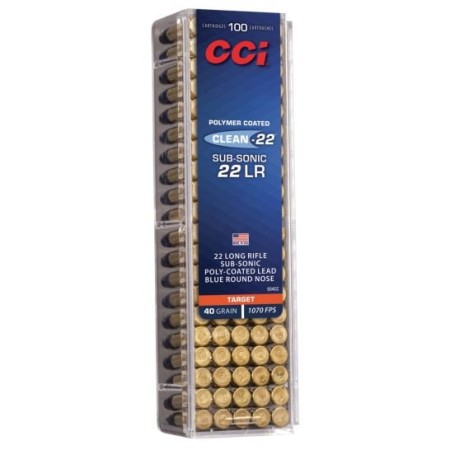 CCI 22LR SUB 40GR LRN BLUE 100/5000 UPC: 604544650310