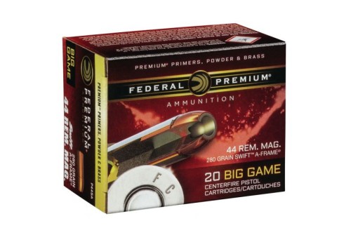 Federal Premium 280 gr Swift A-Frame .44 Rem Mag Ammo, 20/box - P44SA