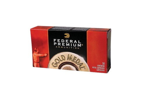 Federal Gold Medal 185 gr Full Metal Jacket Semi-Wad Cutter .45 ACP Ammo, 50/box - GM45B