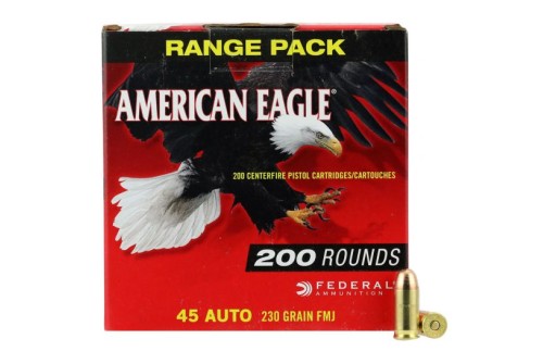 Federal American Eagle 230 gr Full Metal Jacket .45 ACP Ammo, 200/box - AE45A200