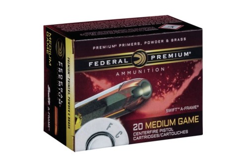 Federal 300 gr Swift A-Frame .454 Casull Ammo, 20/box - PD454SA