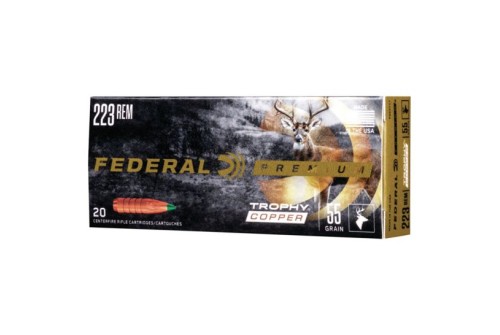 Federal Premium 55 gr Trophy Copper .223 Rem Ammo, 20/box - P223TC1