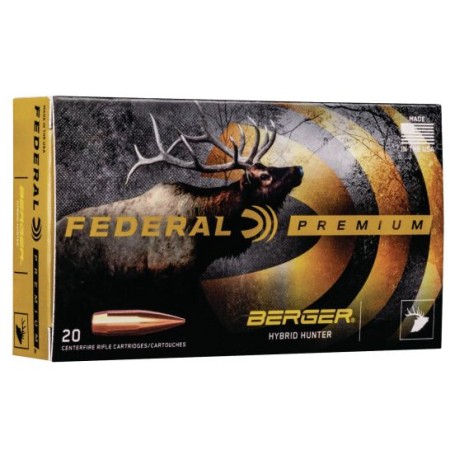 Federal Premium Hunter 95 gr Berger Hybrid .243 Win Ammo, 20/box - P243BCH1