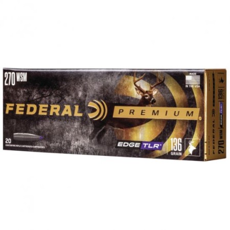 Federal Premium Edge TLR 136 gr Terminal Long Range .270 WSM Ammo, 20/box - P270WSMETLR1