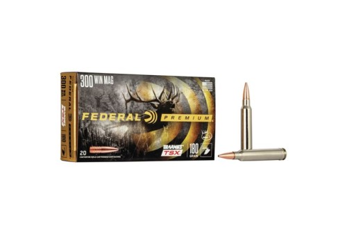 Federal Premium Barnes TSX 180 gr Triple-Shock X .300 Win Mag Ammo, 20/box - P300WP