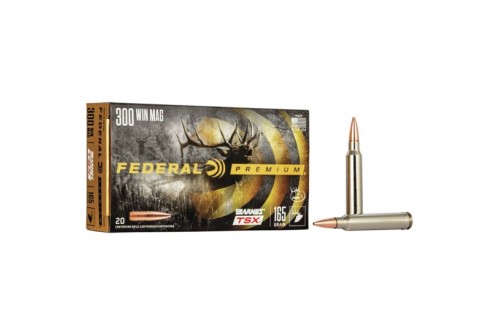 Federal Premium Barnes TSX 165 gr Triple-Shock X .300 Win Mag Ammo, 20/box - P300WR