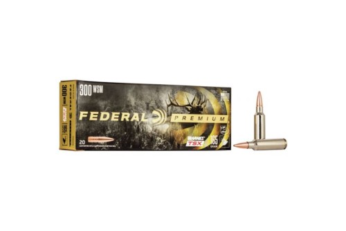 Federal Premium Barnes TSX 165 gr Triple-Shock X .300 WSM Ammo, 20/box - P300WSMG