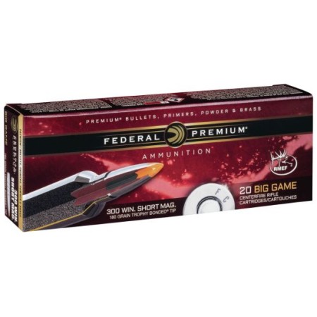 Federal Premium 180 gr Trophy Bonded Tip .300 WSM Ammo, 20/box - P300WSMTT1