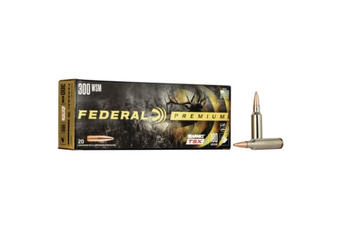 Federal Premium Barnes TSX 180 gr Triple-Shock X .300 WSM Ammo, 20/box - P300WSMF