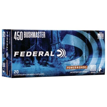 Federal Power-Shok 300 gr Jacketed Hollow Point .450 Ammo, 20/box - 450BMB